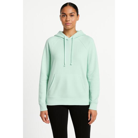 Cotton Express Tops - Express Hoodie Women Size XL Mint Green Pullover Kangaroo Pocket Drawstring Hood